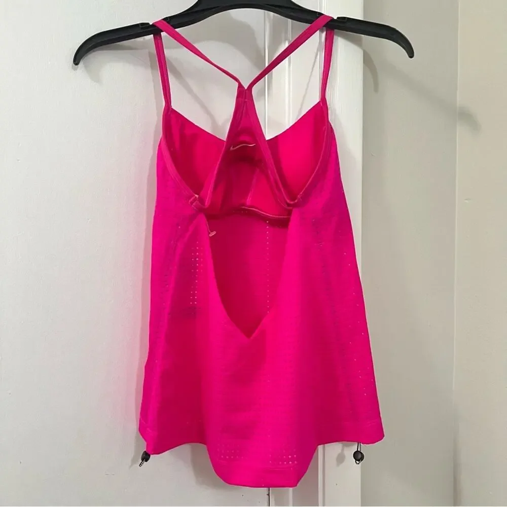 Nike  Swim 2 Piece Set - Pink Layered Tankini and Black Bottoms